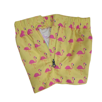 Flamingo Pink Ultra Zips Adaptive Boardshorts for Kids | Quick-Drying & Inclusive Design